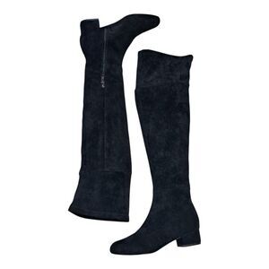 Anthropologie Raven Gothic Preppy Glam Casual Knee High  Boots Size 6 Black